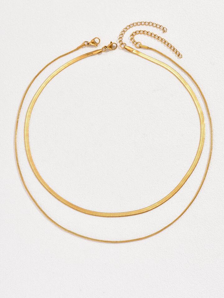 18k Gold Plated Double-Layer Chain