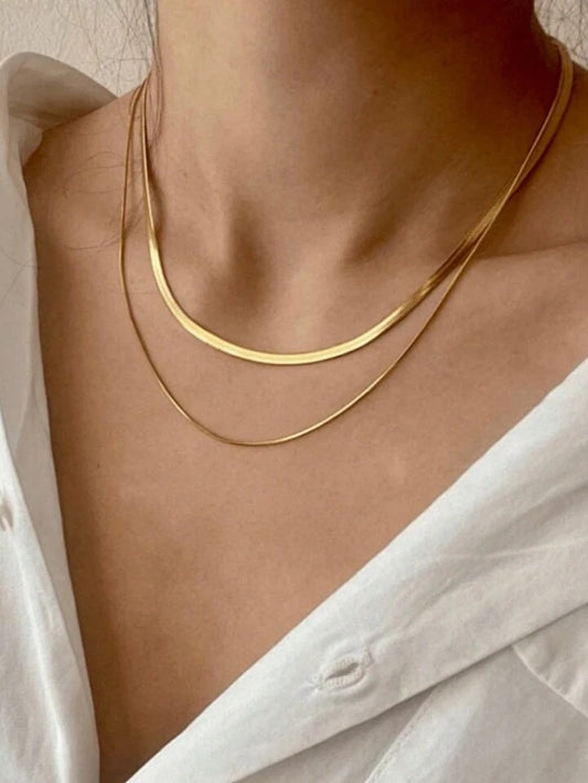 18k Gold Plated Double-Layer Chain
